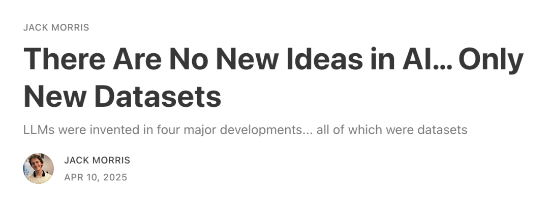 Algorithmen sind nicht wichtig, der nächste Paradigmenwechsel der AI: Das „Erschließen“ neuer Datenquellen ist der Schlüssel