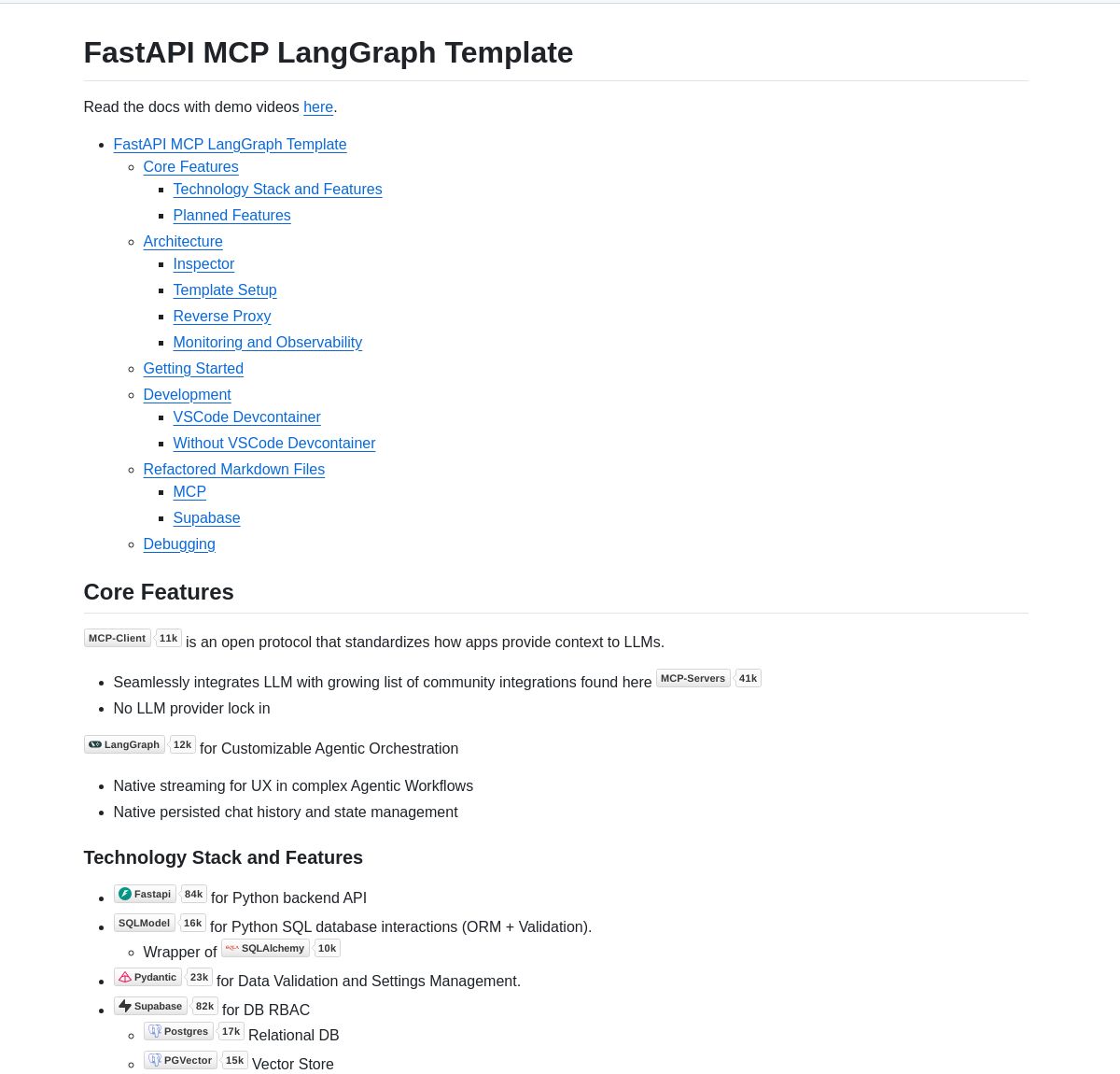FastAPI MCP LangGraph Template