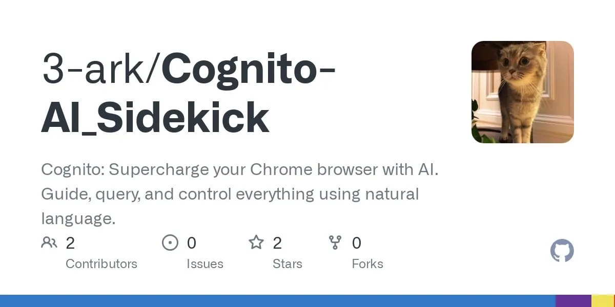 Cognito: إصدار إضافة مساعد ذكاء اصطناعي خفيفة لمتصفح Chrome بترخيص MIT