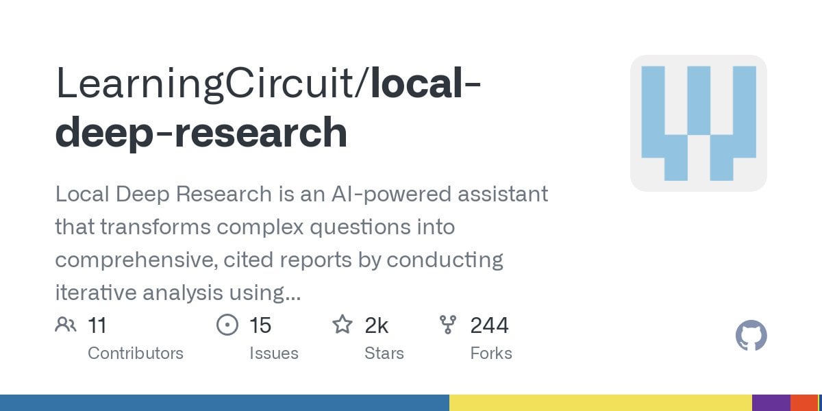 Local Deep Research (LDR) تطلب اقتراحات للتحسين