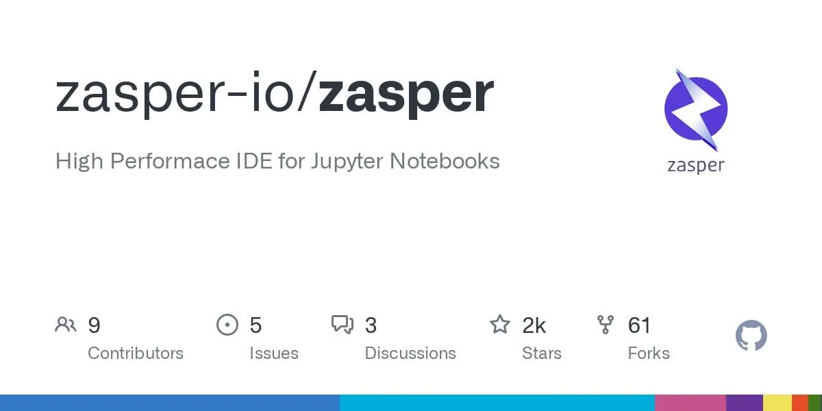 Zasper: إطلاق بيئة تطوير متكاملة (IDE) مفتوحة المصدر وعالية الأداء لـ Jupyter Notebook