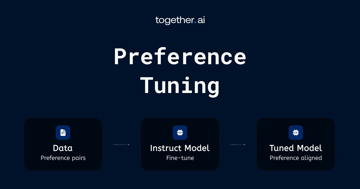 Together AI تدعم الضبط الدقيق DPO