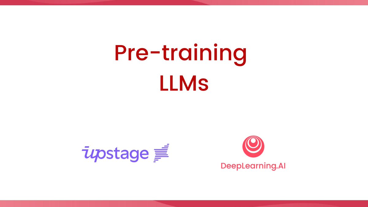 DeepLearning.AI, 무료 LLM 사전 훈련 단기 과정 출시