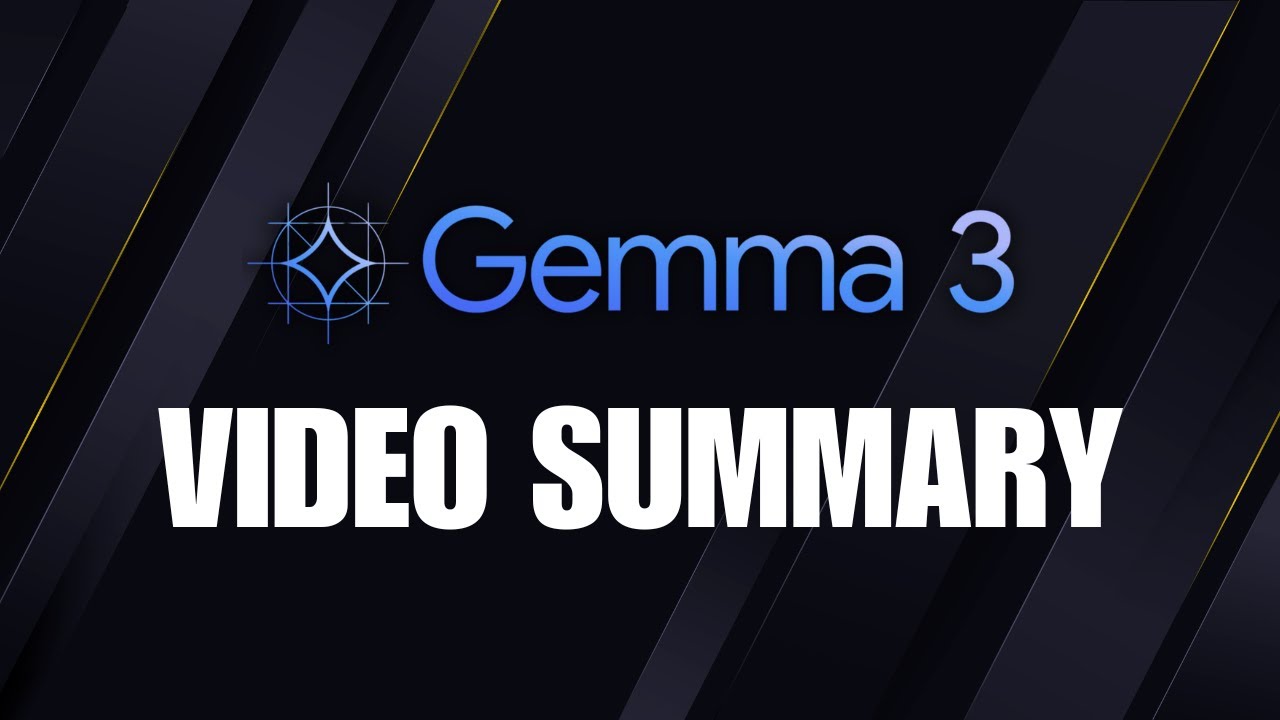 برنامج تعليمي لبناء ملخص فيديو باستخدام Gemma