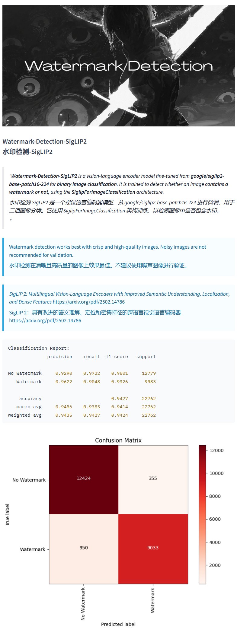 水印检测模型Watermark-Detection-SigLIP2