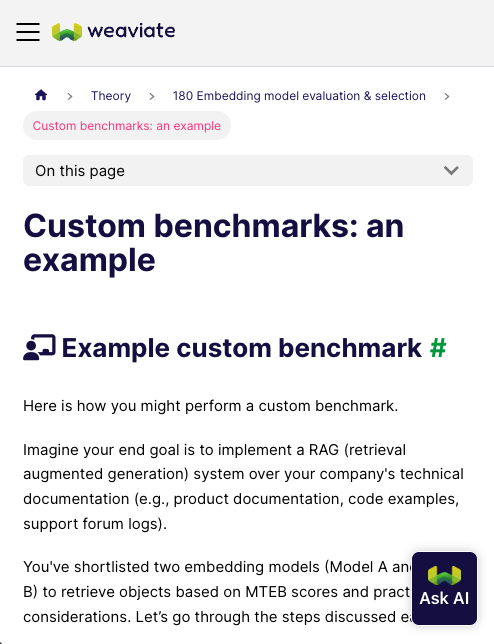Steal this trick from seasoned search professionals when choosing an embedding model.