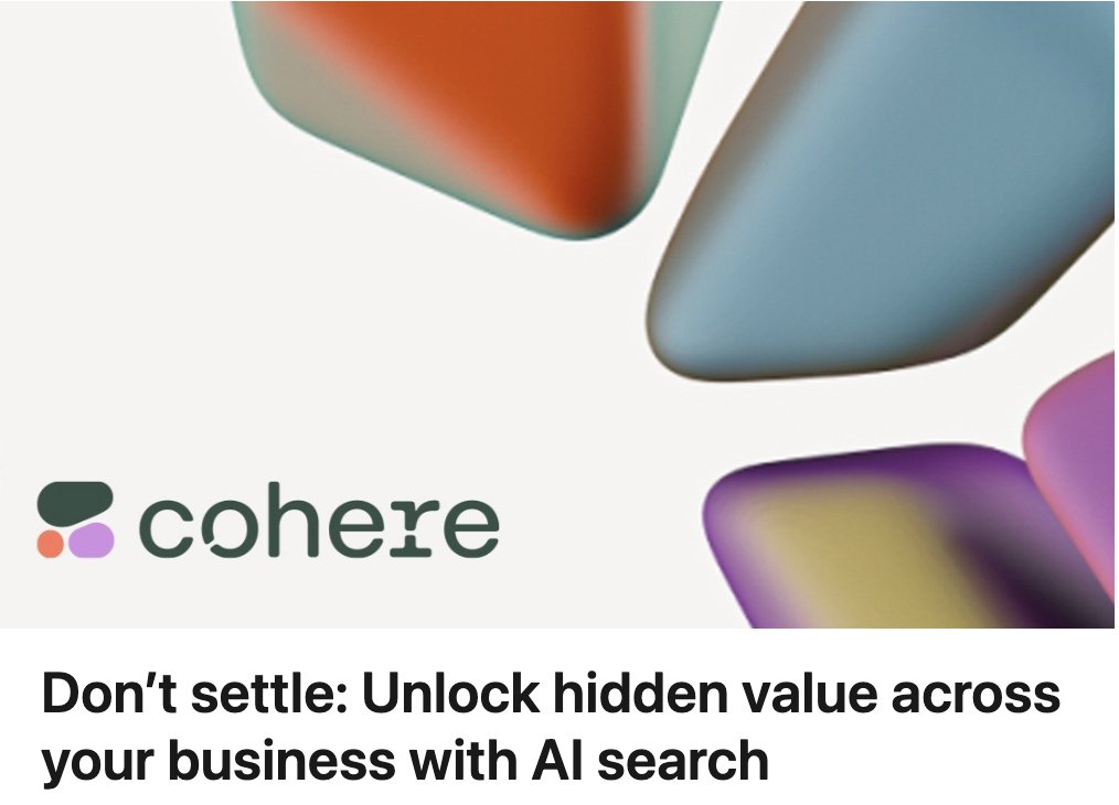 CohereがEmbed 4埋め込みモデルを発表、AI検索と検索能力を強化