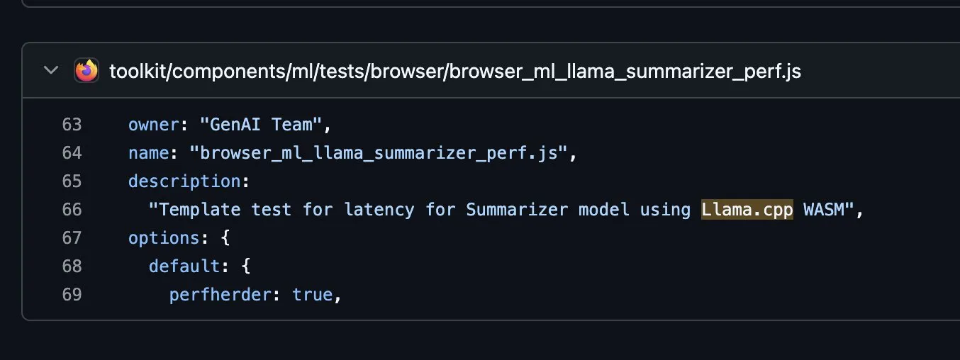 Firefox llama.cpp WASM
