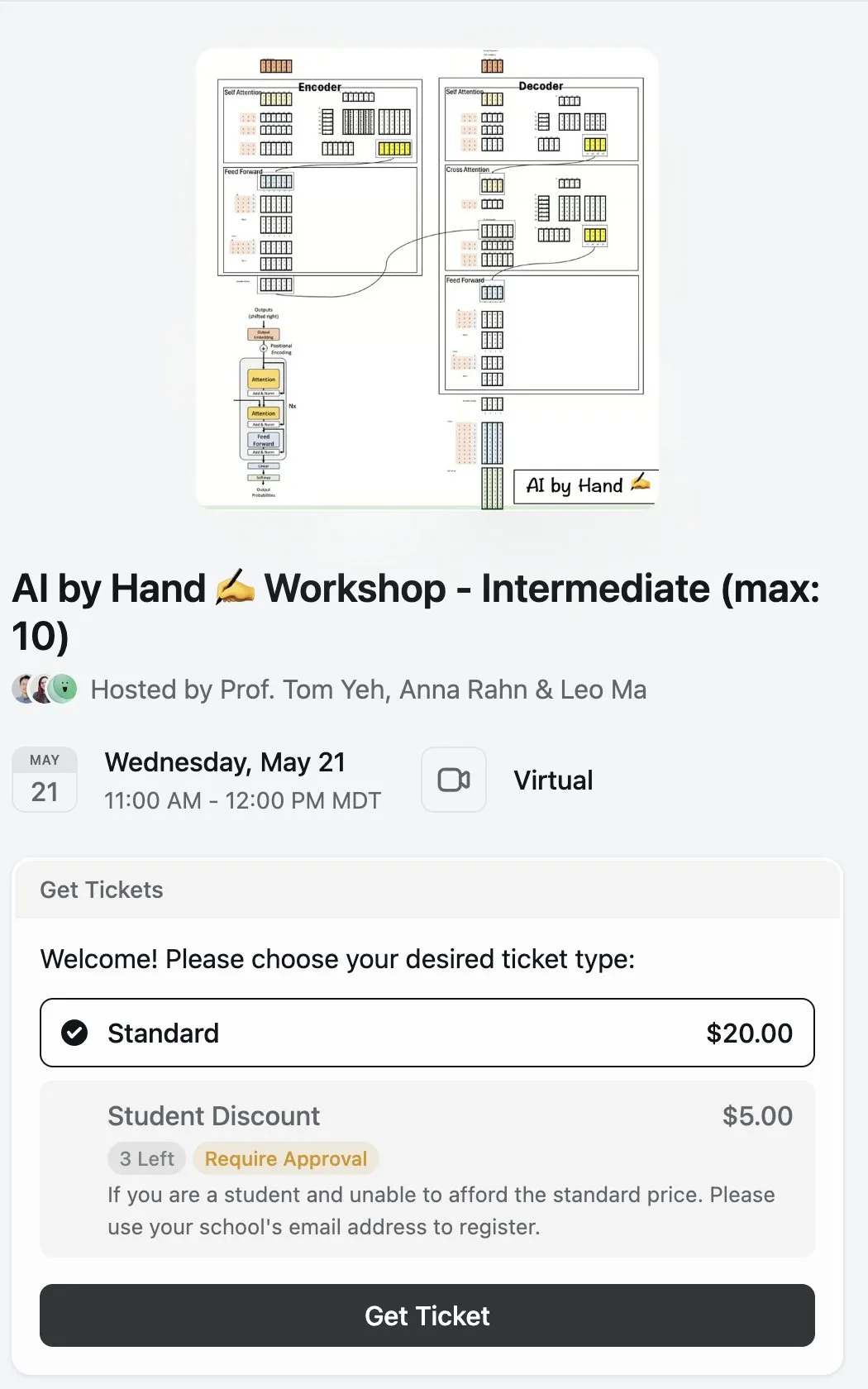 ورشة عمل AI by Hand: بناء نموذج Transformer من الصفر في Excel