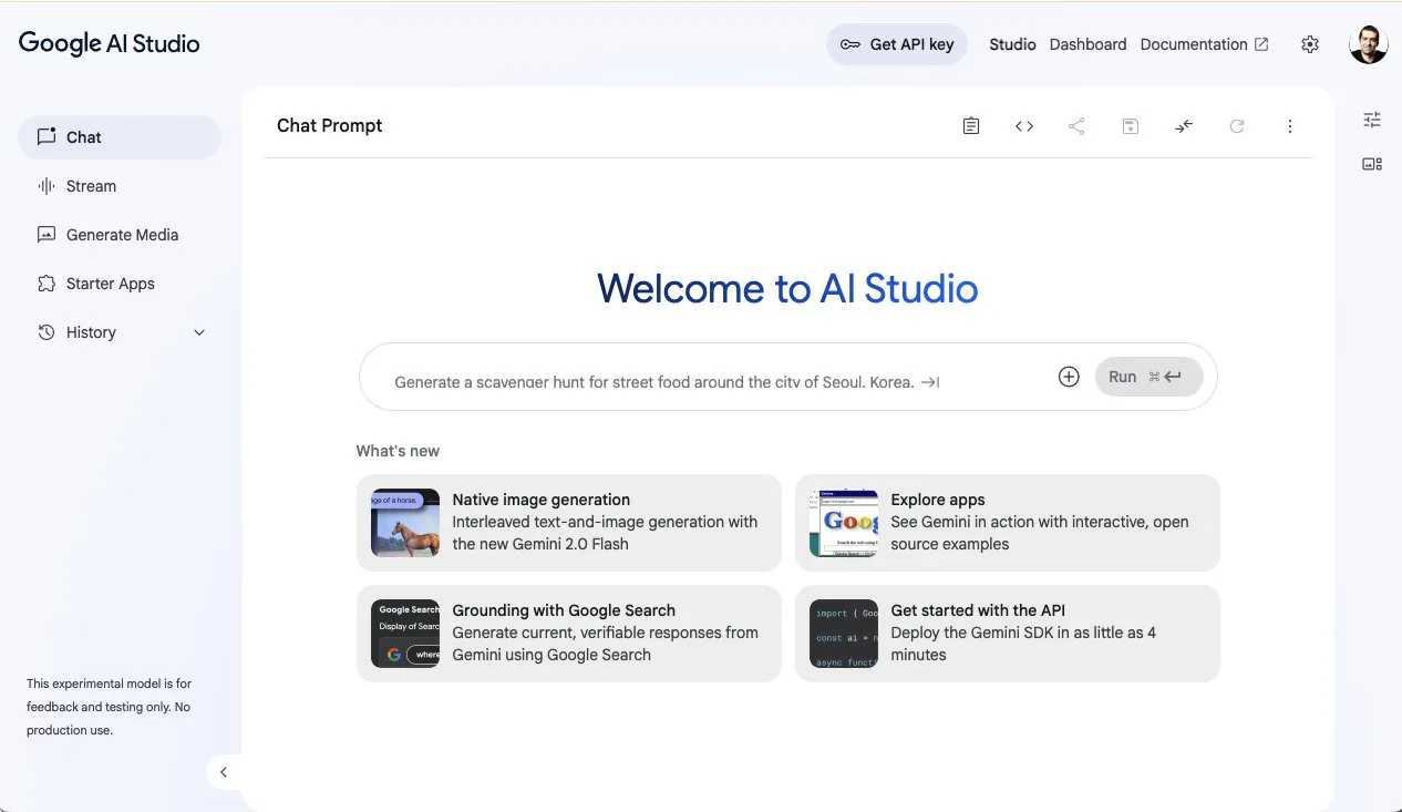 http://ai.studio got a few updates: New landing page, built-in usage dashboard, new gen media page...