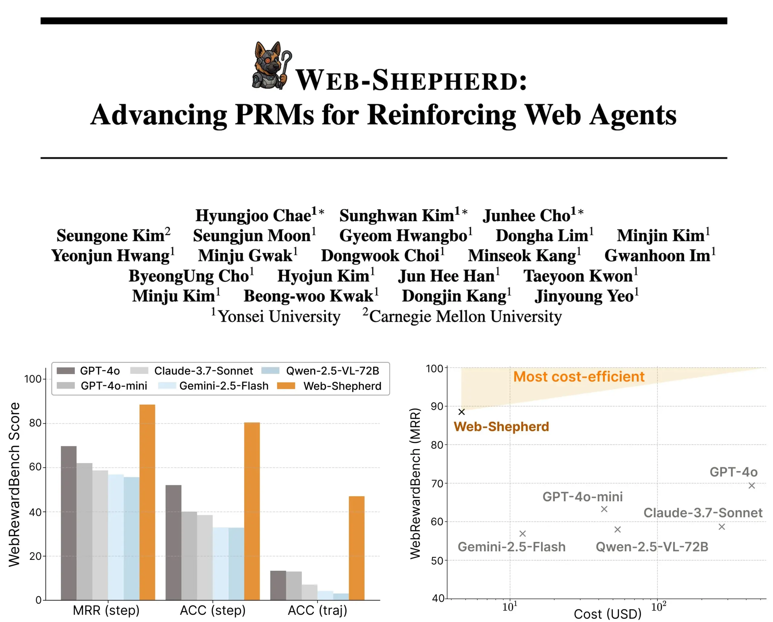 Web-Shepherd发布:引导式网页智能体的新型过程奖励模型