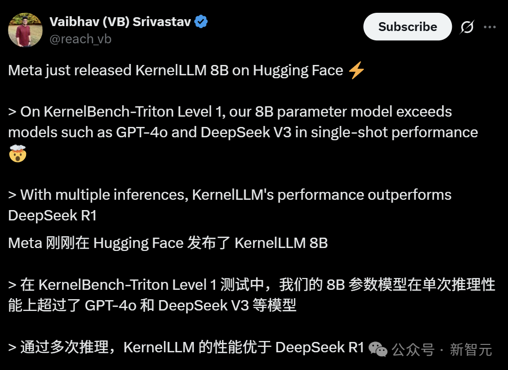 Meta의 '경량급' KernelLLM, GPU 커널 생성 혁신, 8B 파라미터로 GPT-4o 압도