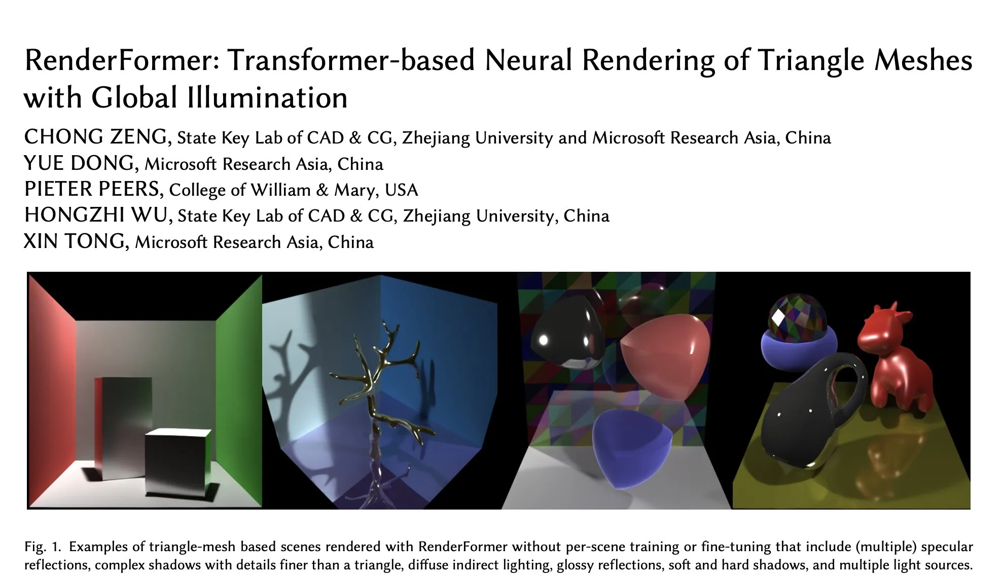 Microsoft, Hugging Face에 RenderFormer 출시, Transformer 기반 neural rendering의 새로운 진전