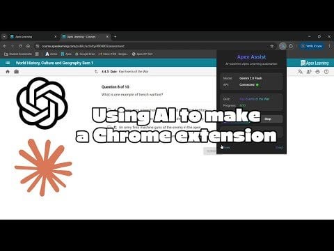 AI 生成 Chrome 扩展自动完成在线测验