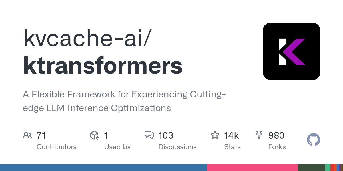 Ktransformer: Framework de inferência eficiente que suporta modelos ultra-grandes