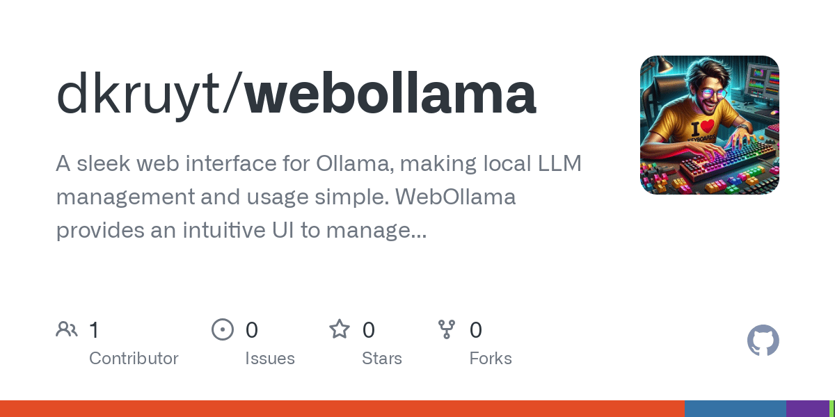 WebOllama: Ollama를 위한 간결한 웹 사용자 인터페이스