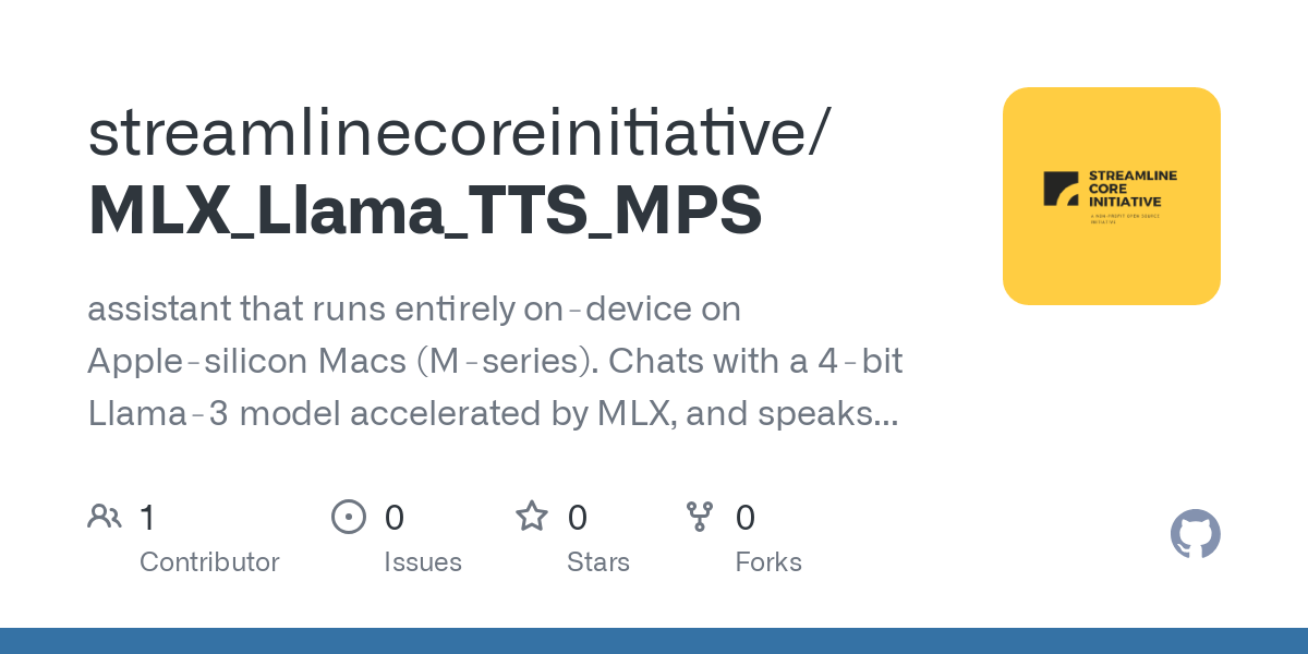 Gute Nachrichten für Mac-Nutzer: MLX Llama 3 + MPS TTS ermöglichen Offline-Sprachassistenten
