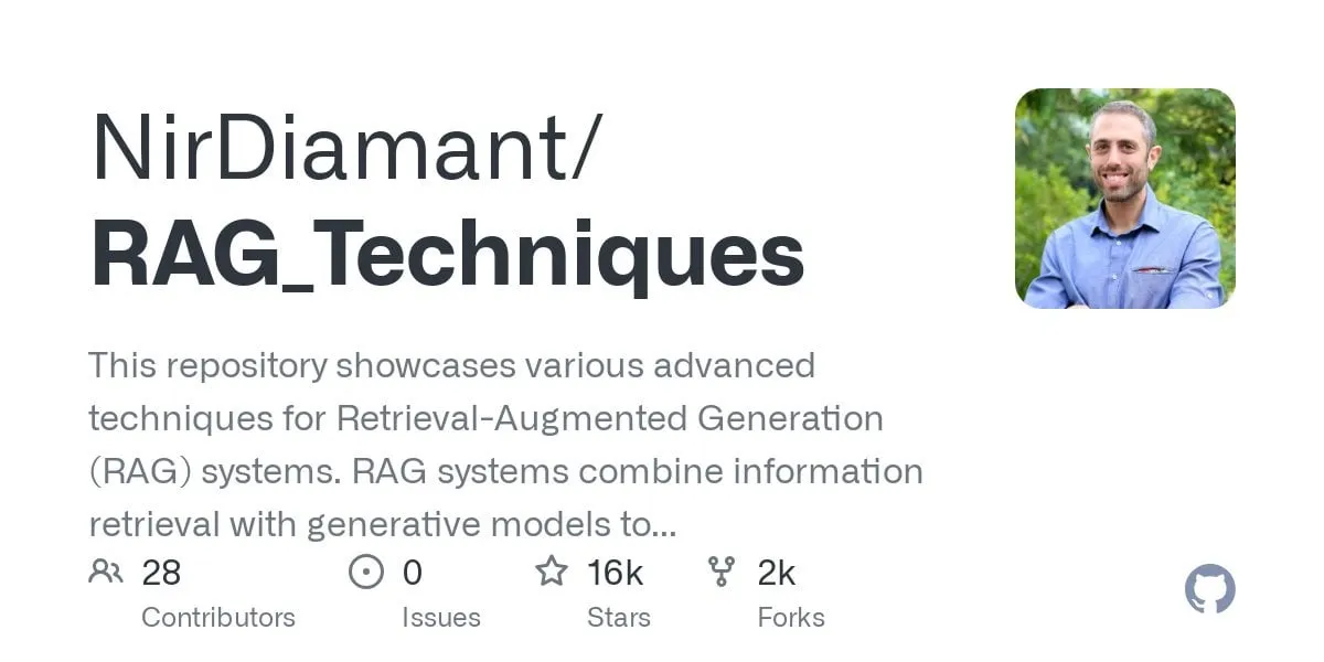 Step-by-step GraphRAG tutorial for multi-hop QA - from the RAG_Techniques repo (16K+ stars)