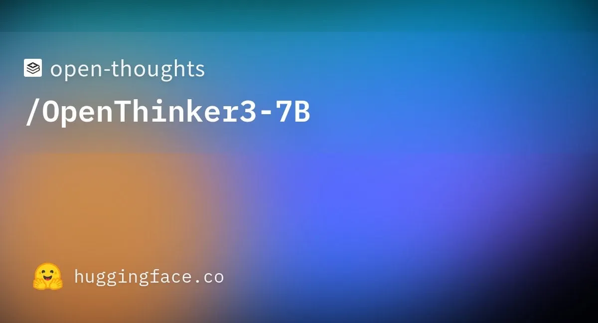 OpenThinker3 released