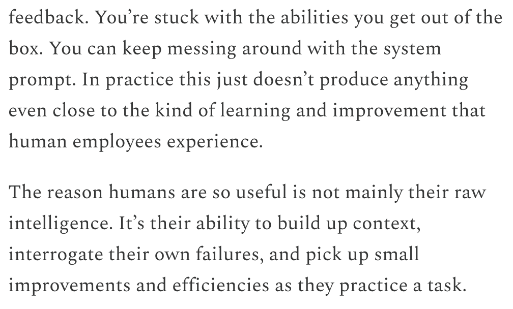 New blog post where I explain why I disagree with this, and why I have slightly longer timelines to AGI than many of my guests.