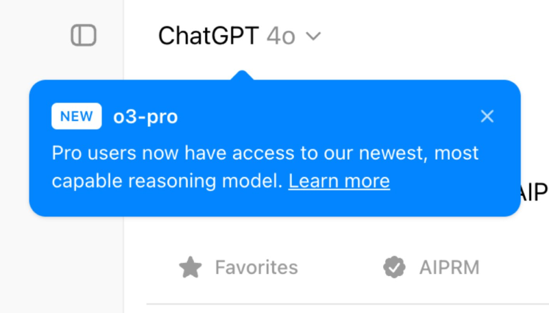 OpenAI o3-pro 上线