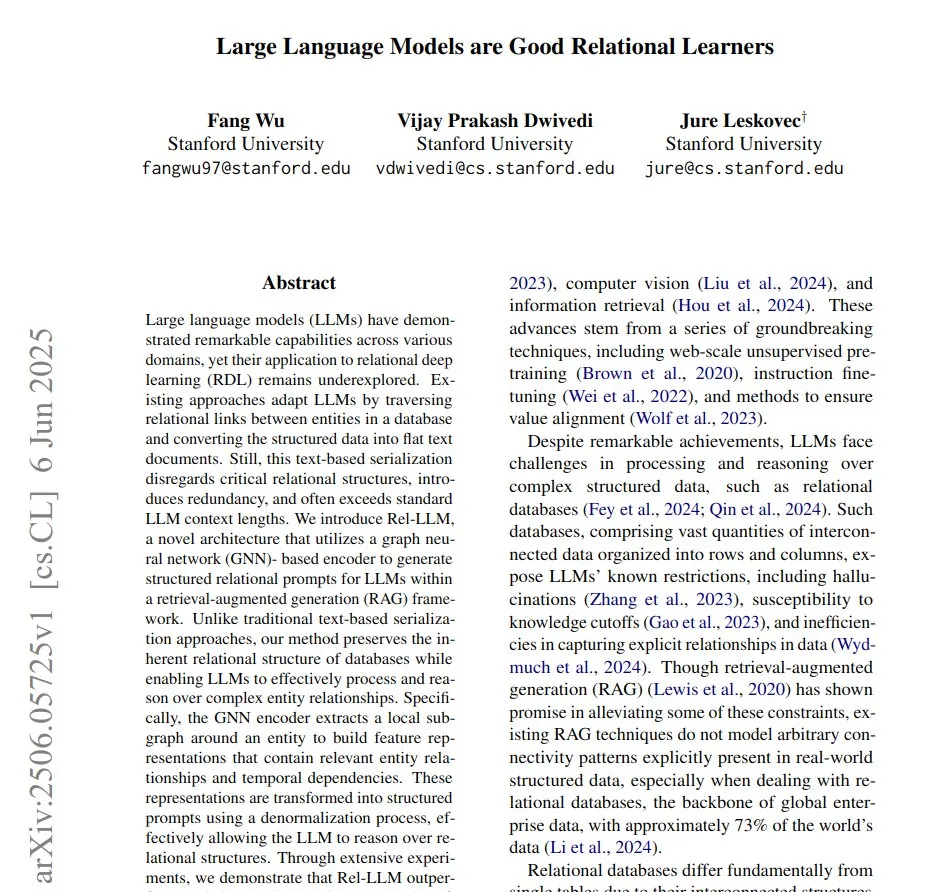 Rel-LLM:LLMがリレーショナルデータベースを処理する効率を向上させる新手法
