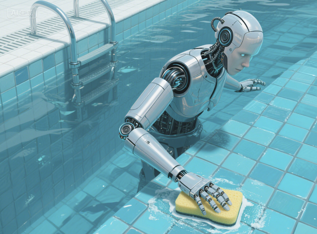 専用ロボットが人型ロボットに「ちょっとどいて、食卓につきたいんだ」と声をかける