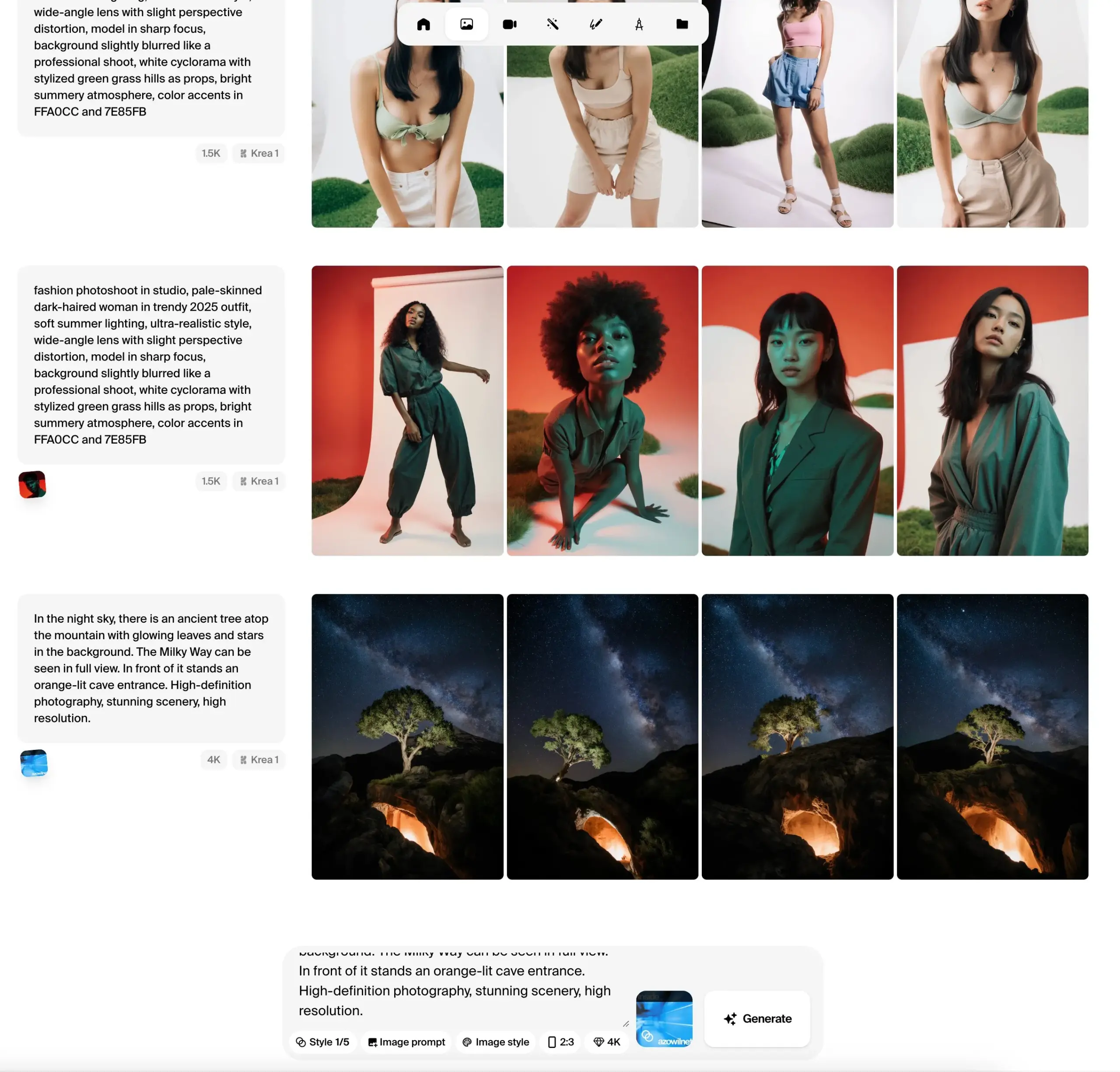Krea AI发布Krea 1图像模型公测版,强调美学控制与图像质量
