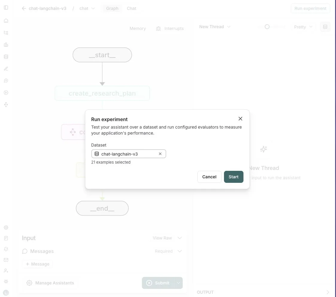 LangGraph Studio يضيف ميزة تقييم الوكلاء (Agent)