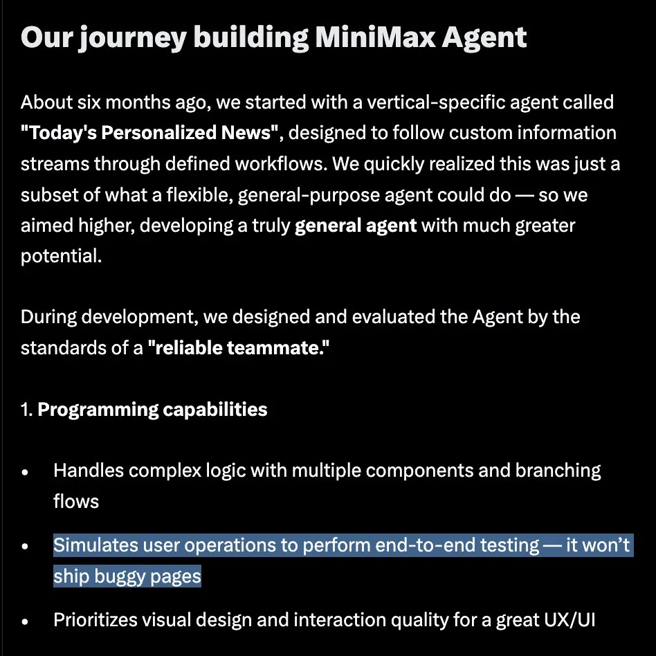 MiniMax wants a piece of the Agent pie
