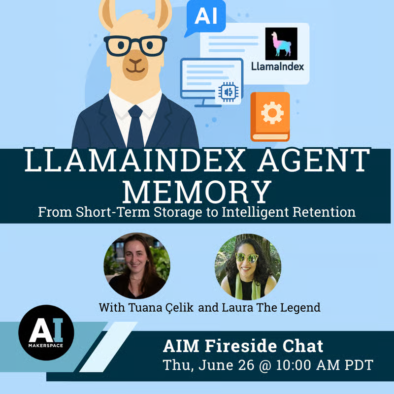 LlamaIndex to Host Online Workshop on Agent Memory
