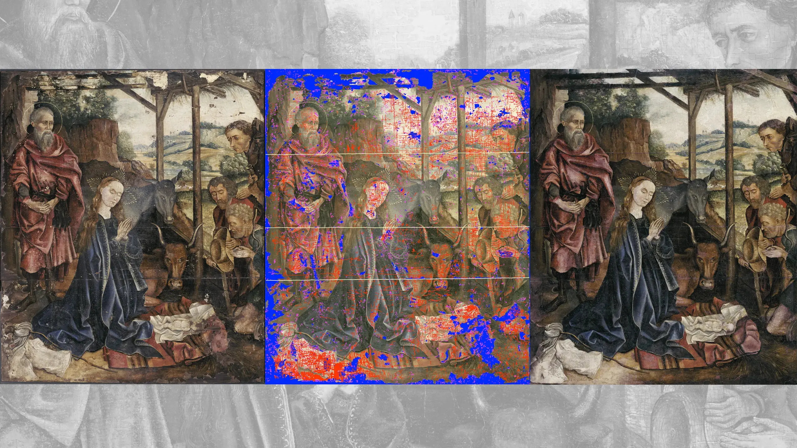 AI艺术修复突破：数小时内完成画作修复