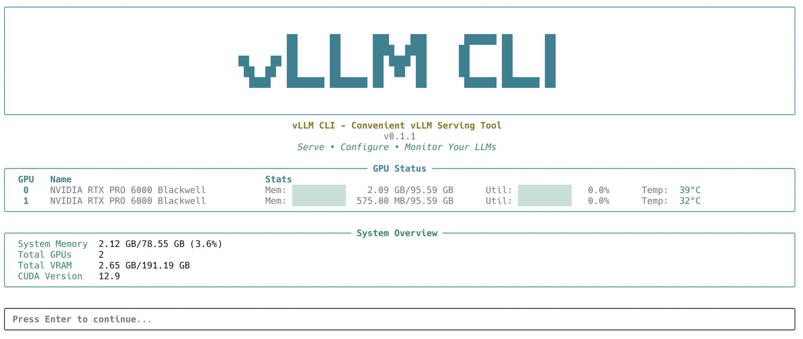 vLLM CLI