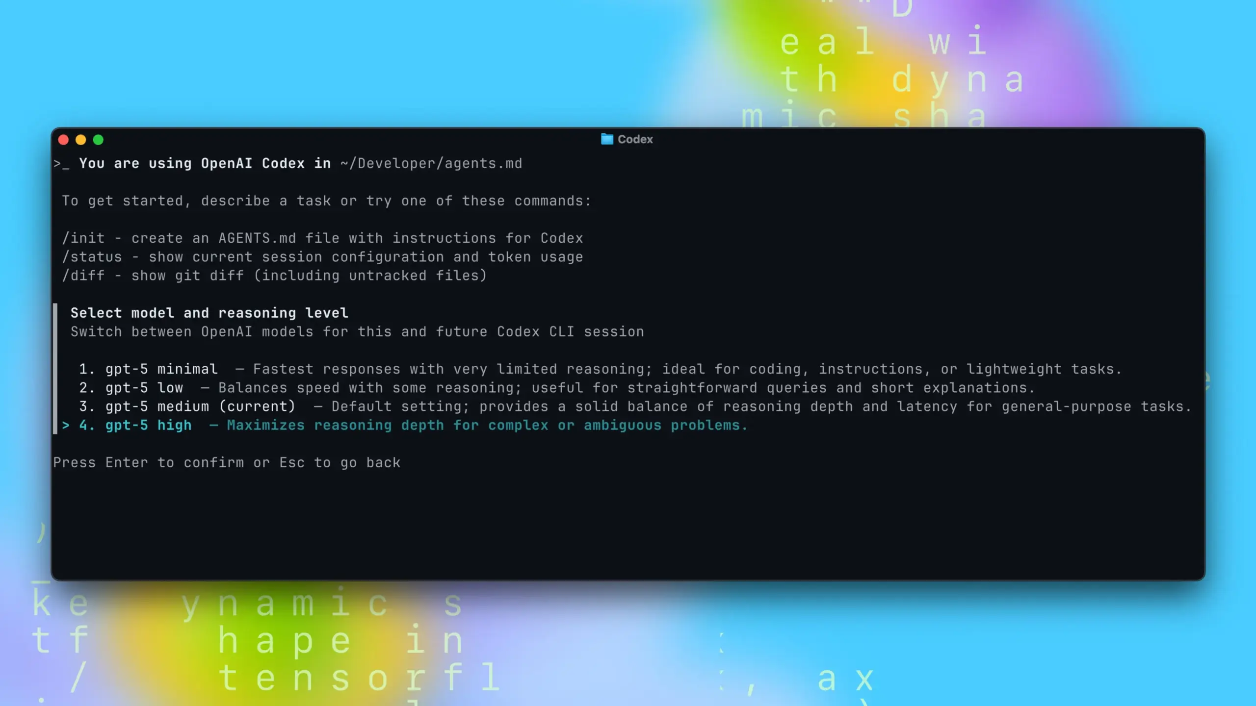Codex CLI with GPT-5