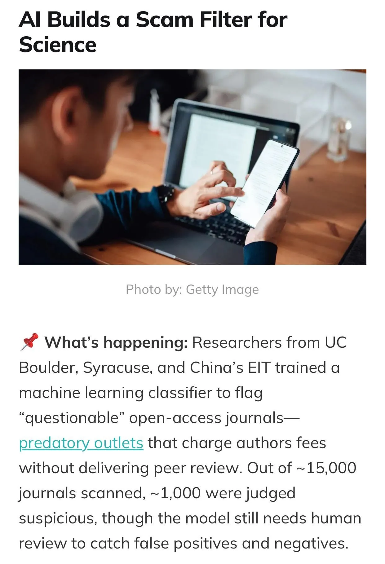 AI’s taking over academia lol