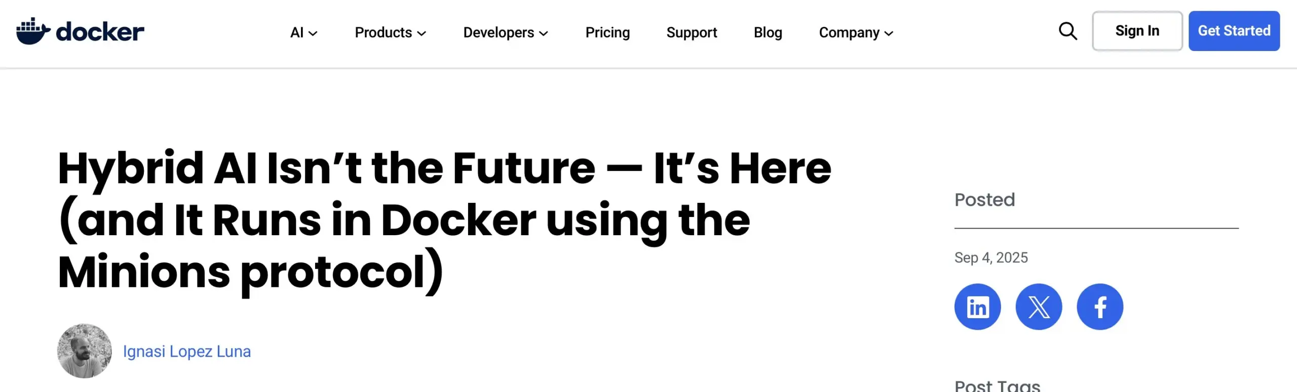 Docker支持Minions AI：本地混合AI工作负载