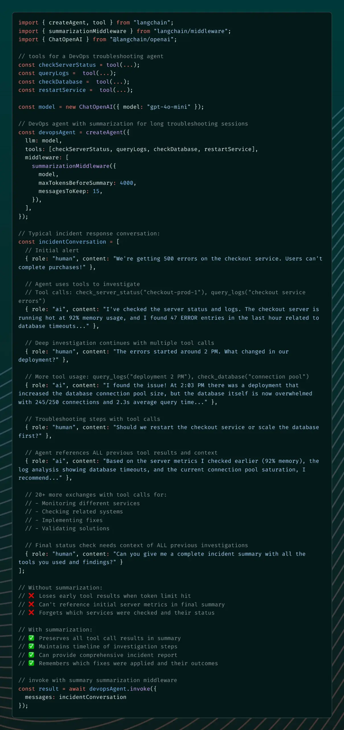 LangChain推出Summarization Middleware,解决AI代理记忆问题