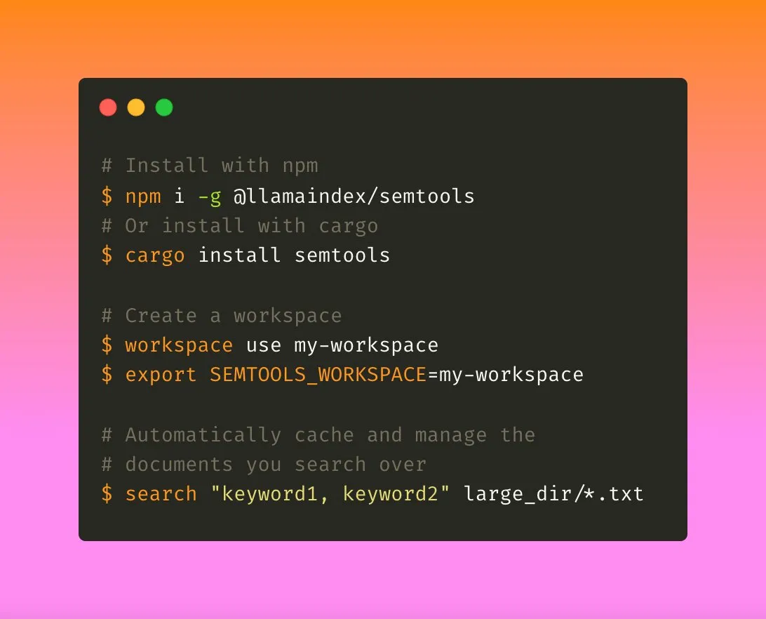 SemTools تُحدّث ميزة Workspace