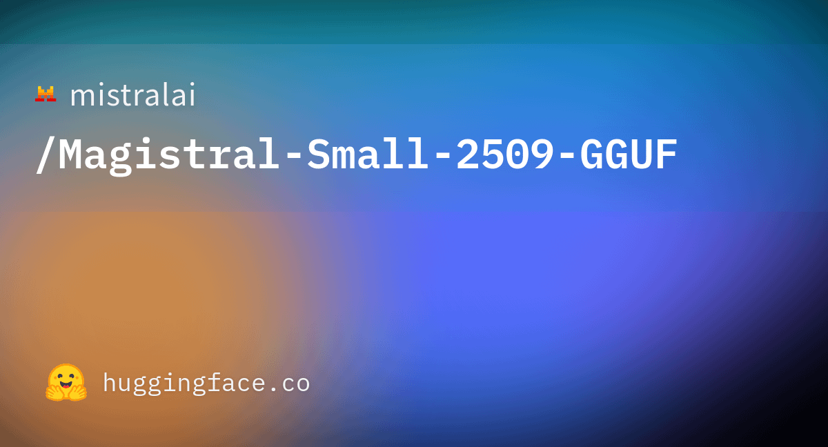 Magistral Small 2509 发布