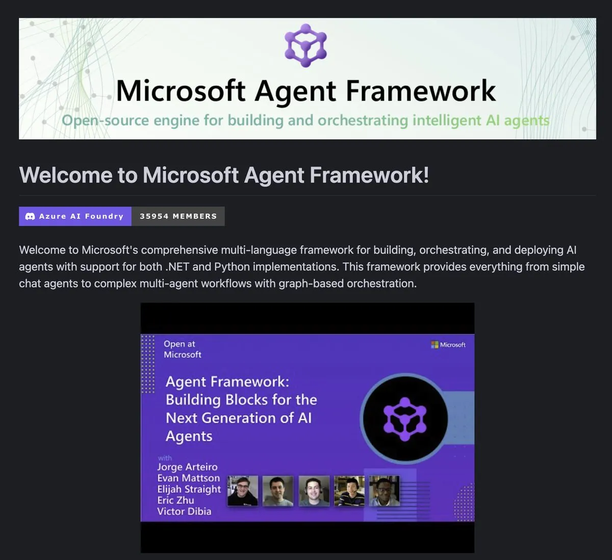 Microsoft Agent Framework
