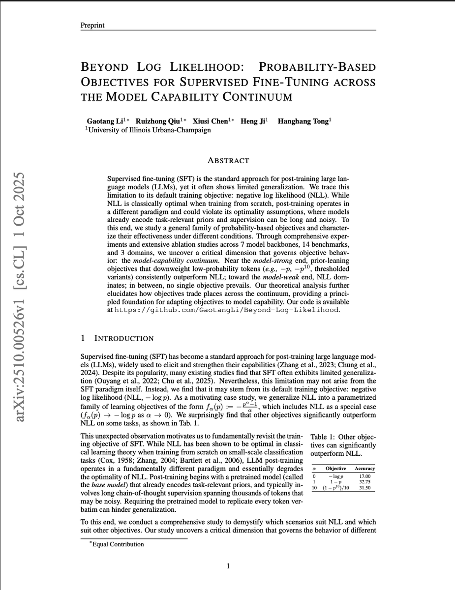 LLM推理中的负对数似然(NLL)优化目标