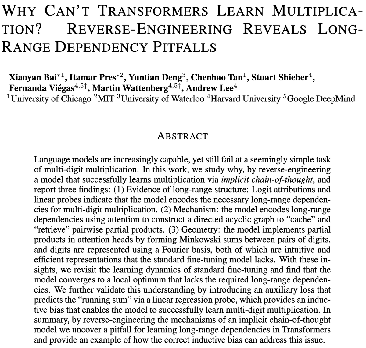 Transformer Multiplication Challenge