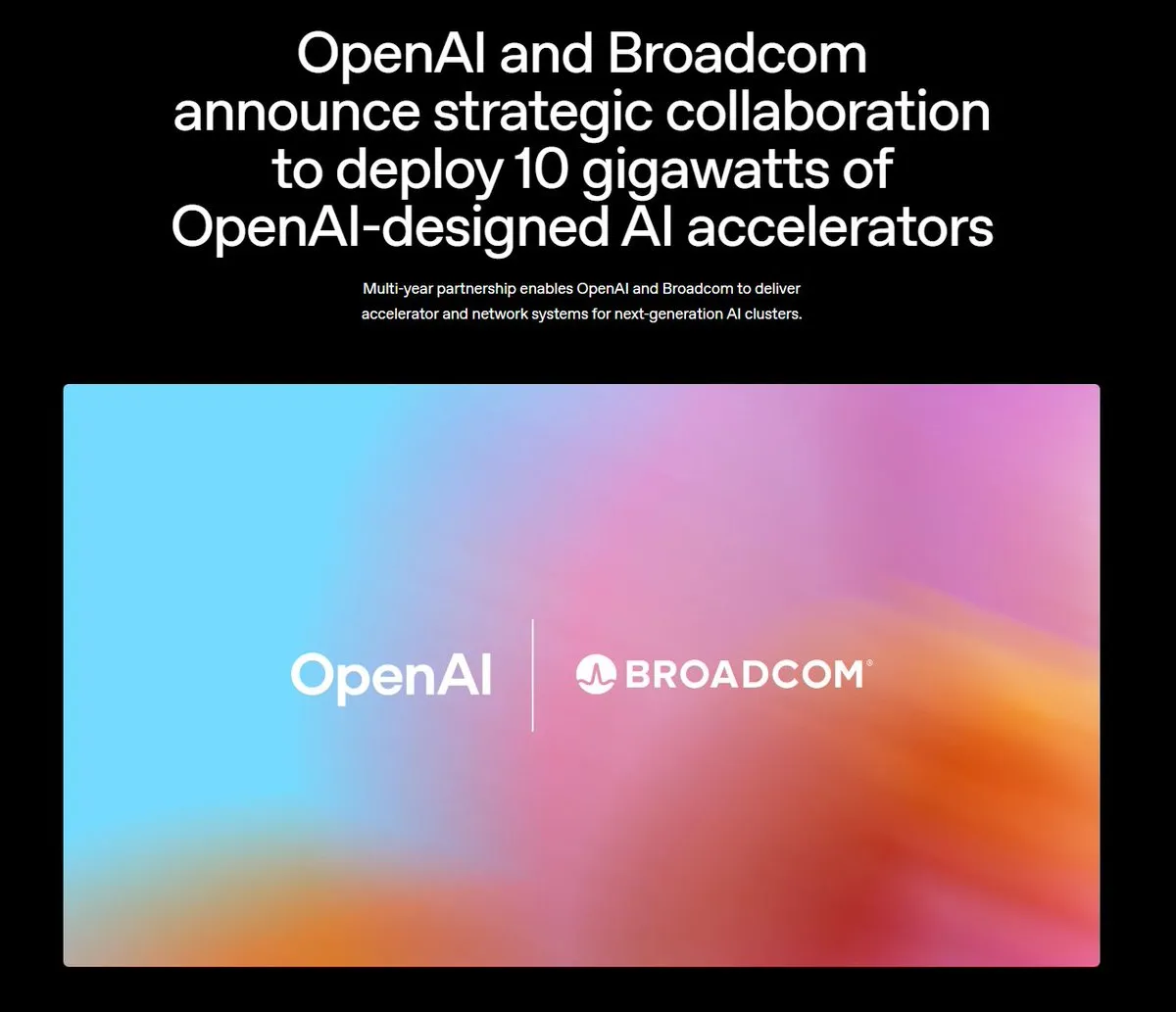 OpenAI Partners with Broadcom to Design and Deploy Custom AI Chips