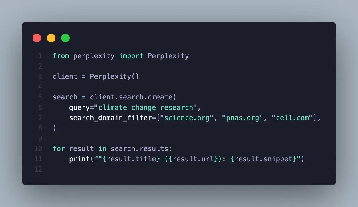 Perplexity Search API新增域名过滤功能,提升搜索精准度