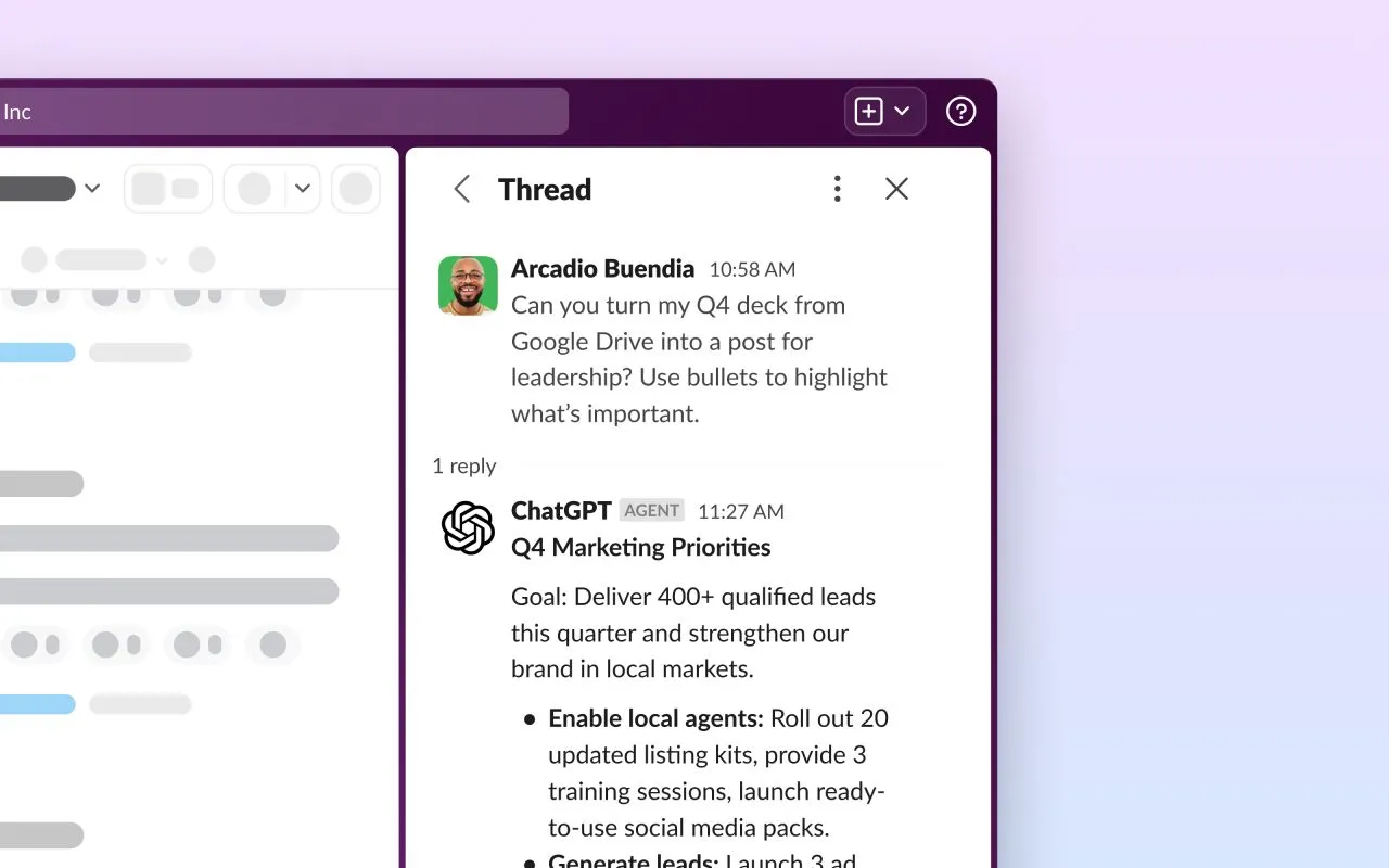 ChatGPT for Slack应用上线,集成实时搜索API