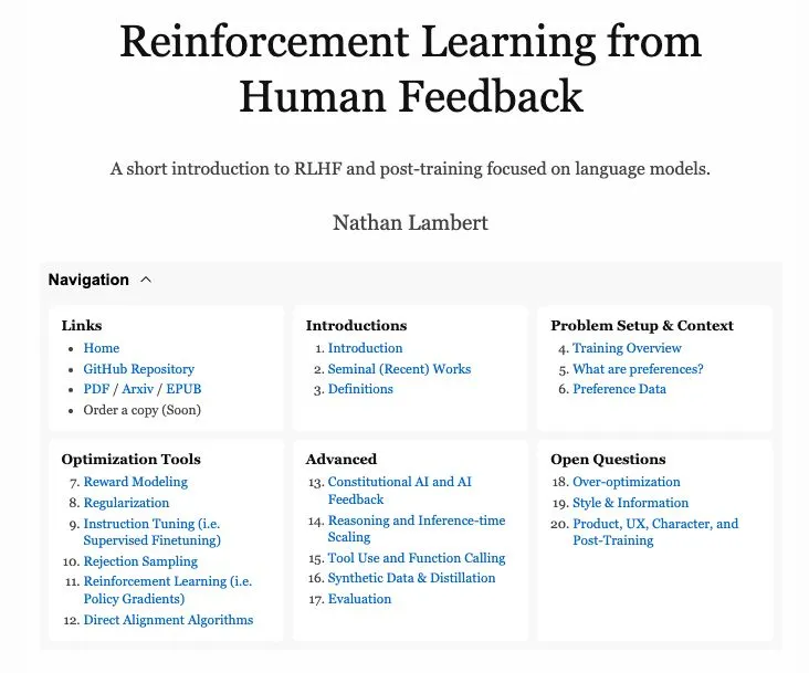 Getting ready to invest more time into the RLHF book to prepare for print edition. What do you wish was clearer or had more coverage in it?