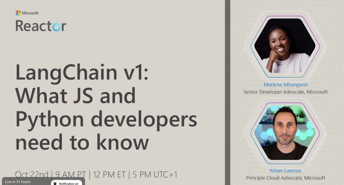 LangChain v1 release