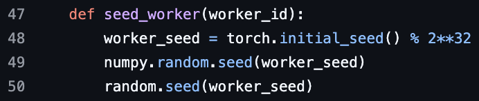 PyTorch DataLoader worker seed