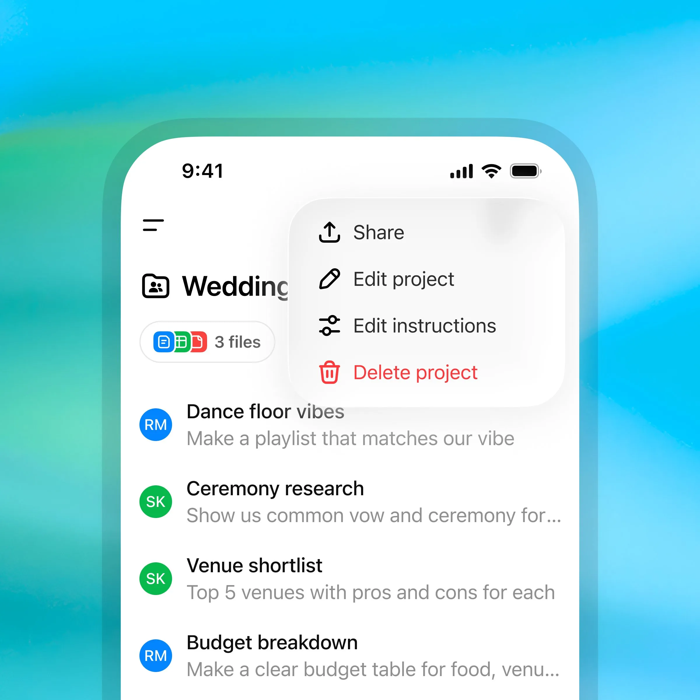 Shared Projects are expanding to Free, Plus, and Pro users.