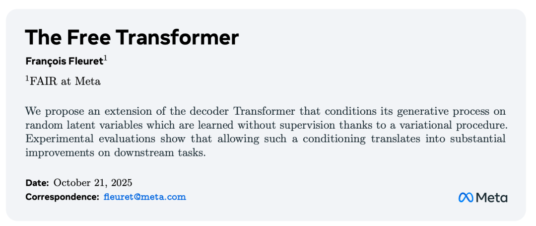 Meta breaks Transformer's 8-year iron rule, rewriting AI's underlying principles, as the model exhibits subconsciousness for the first time
